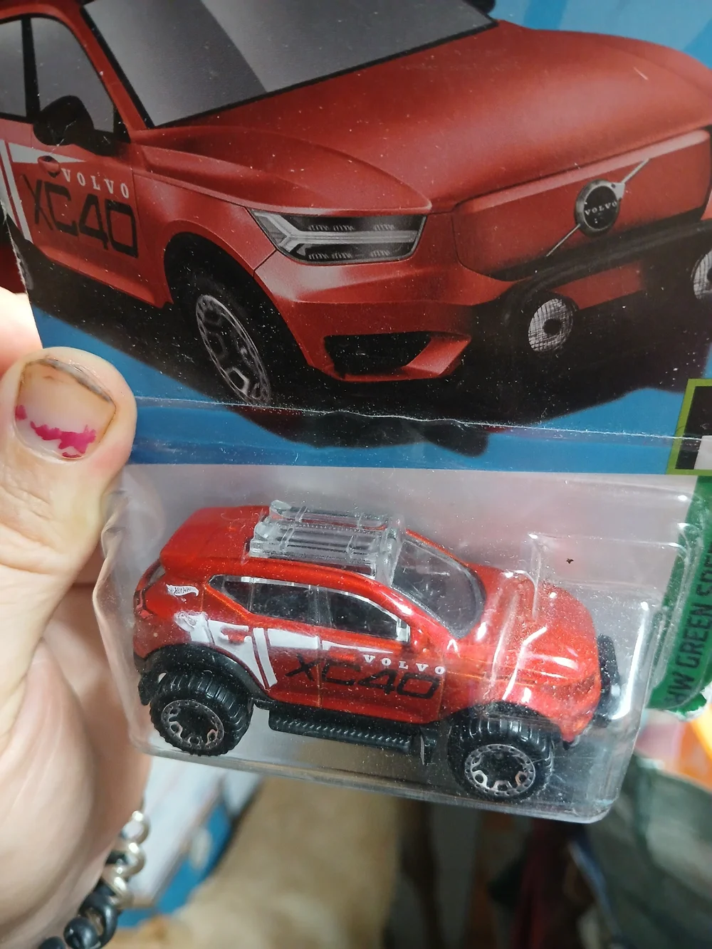 a 2024 Hot Wheels HW Green Speed series Volvo XC40 Recharge (Collector #14/250,